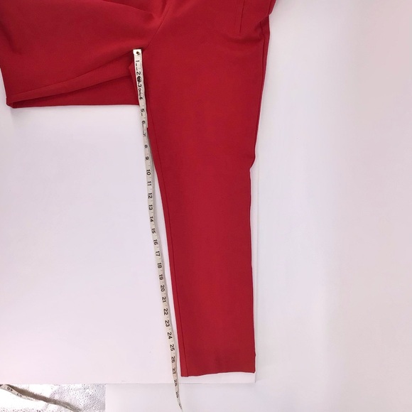 Chico's Women's Juliet Ankle Red Pants Size 2 - Picture 7 of 14
